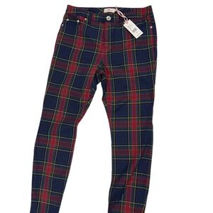NWT Vineyard Vines Jolly Plaid 5 Pocket Pants- Size 10